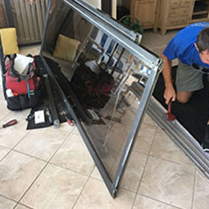 sliding glass door frame repair Ruskin